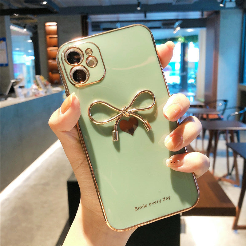 Mobile Phone Case Electroplating Creative Love Protective Cover