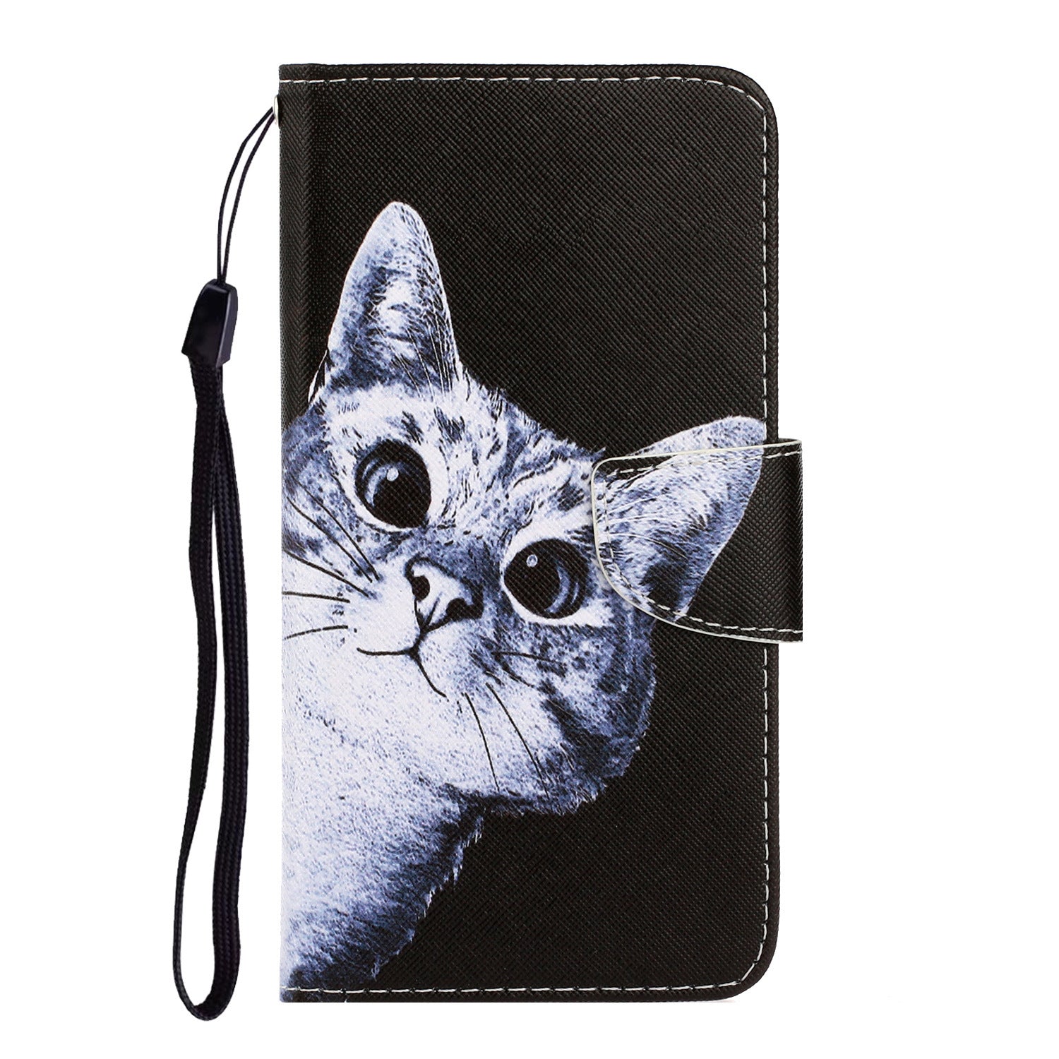 Cat Painted Phone Case Leather Case for Xiaomi 10Pro