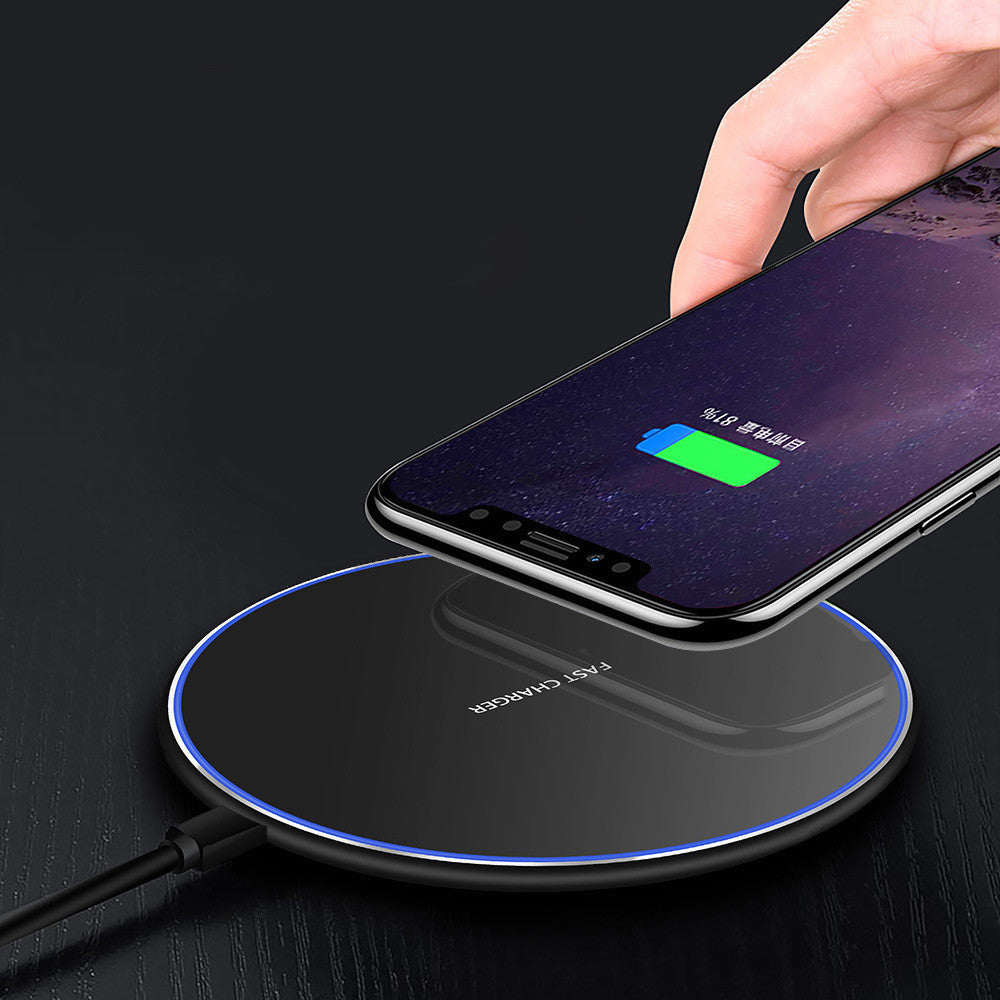 metal Wireless Charger 10W Ultra-thin Suitable For Cross-border Phone Products