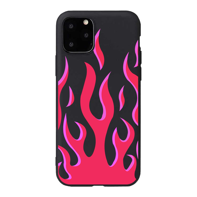 Compatible with Apple , Flame mobile phone case