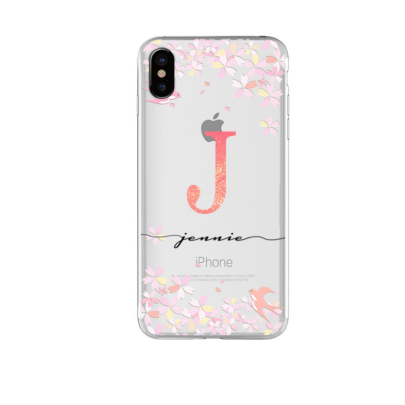 Soft shell letter mobile phone case