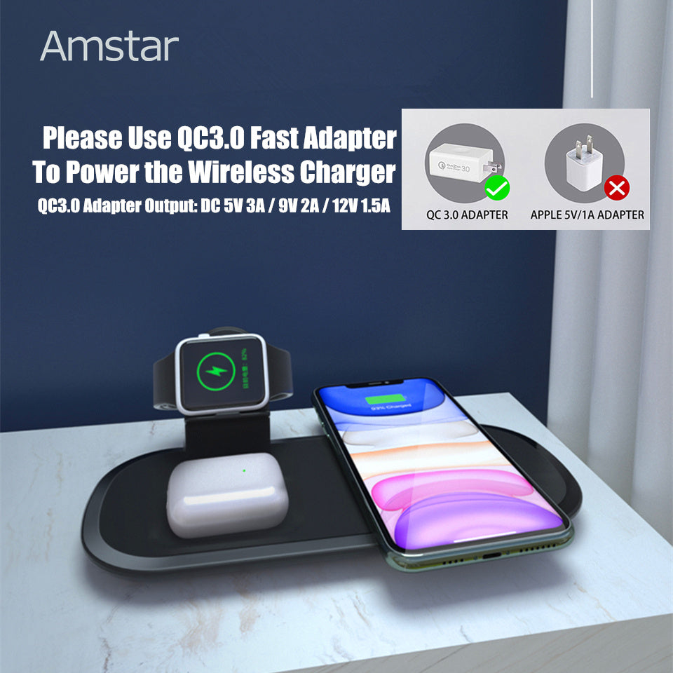 Wireless Charger Headphone Watch Multi-function Wireless Charger