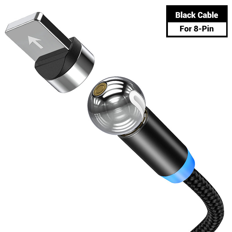 Compatible with  , 360 degree rotation of magnetic charging cable