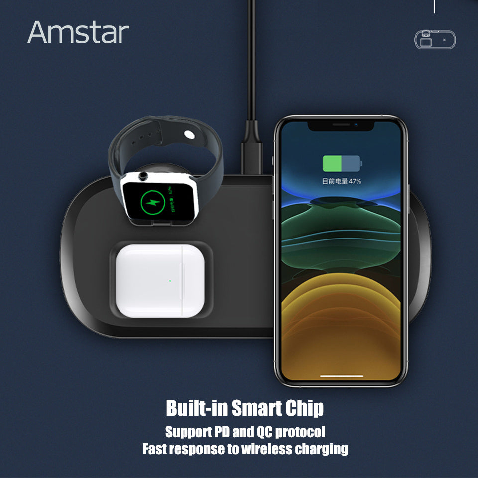 Wireless Charger Headphone Watch Multi-function Wireless Charger