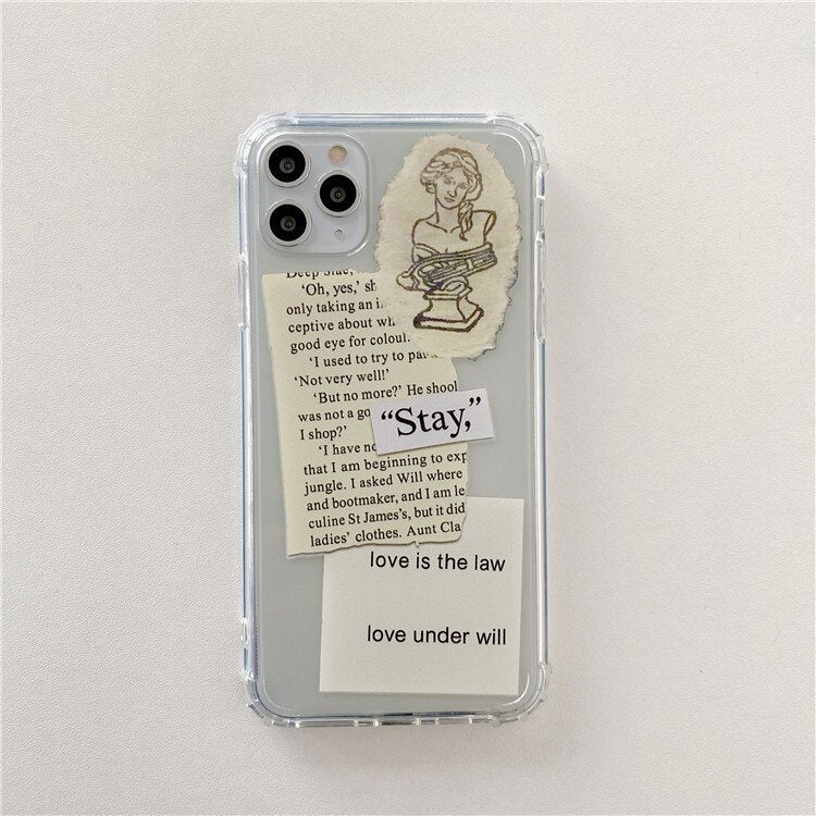 Personalized Label Transparent Applicable Mobile Phone Case