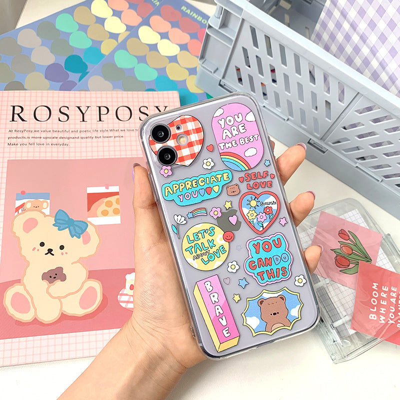 Mobile phone case bracket set