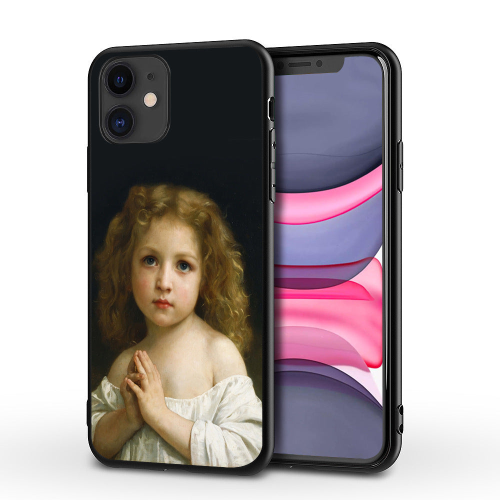 Compatible with Apple , Art painting mobile phone case