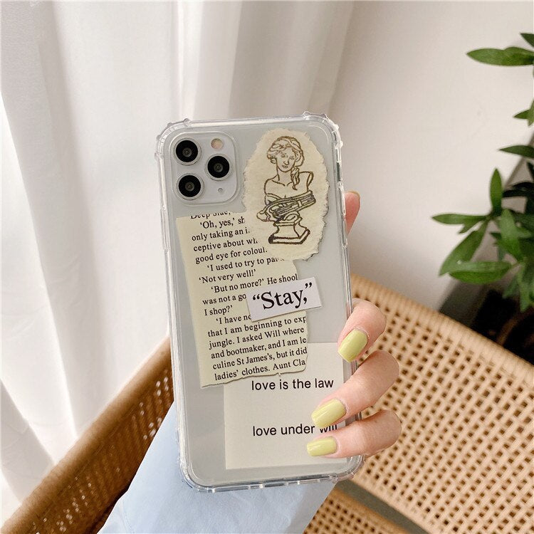 Personalized Label Transparent Applicable Mobile Phone Case