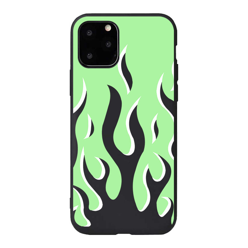 Compatible with Apple , Flame mobile phone case