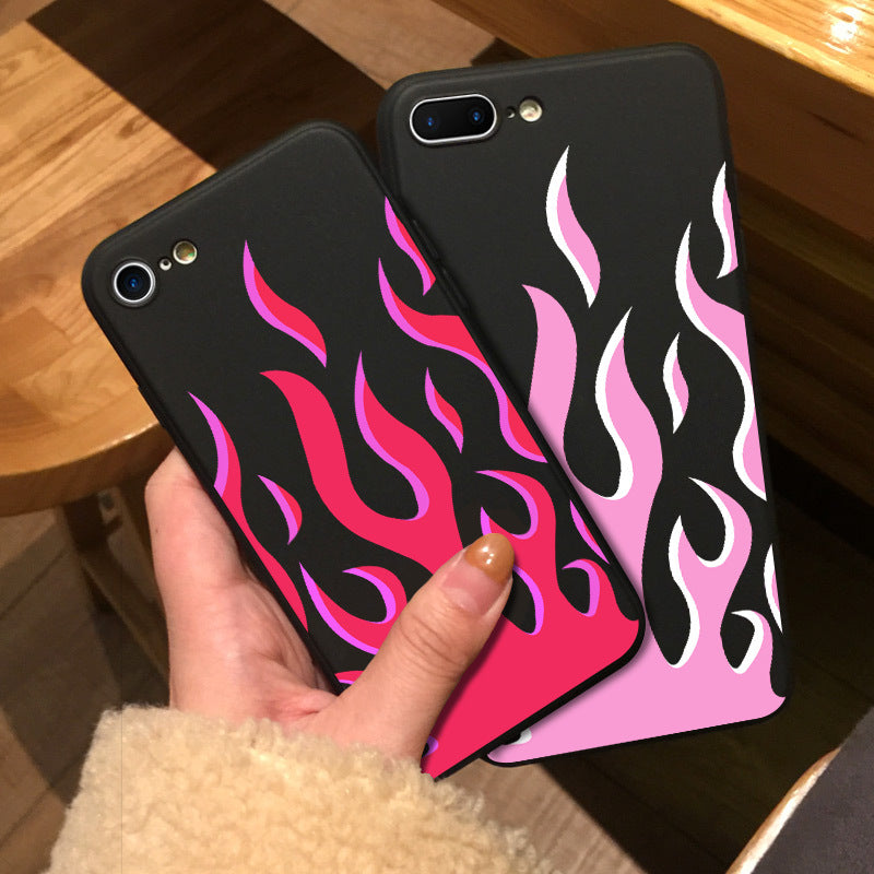 Compatible with Apple , Flame mobile phone case