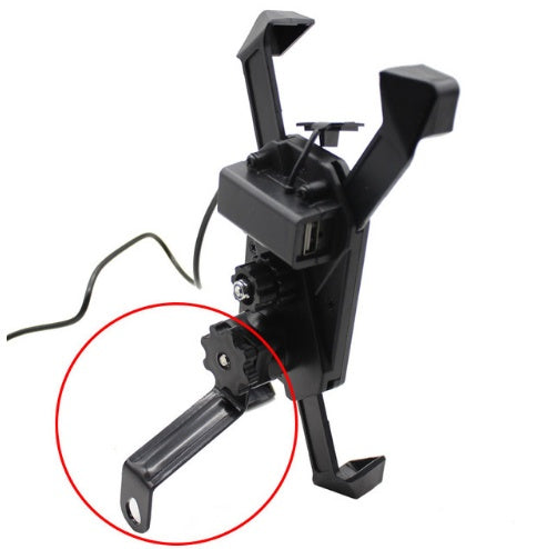 Motorcycle mobile phone holder shockproof with electric universal charger