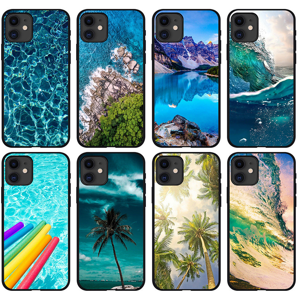 12 seaside scenery mobile phone case