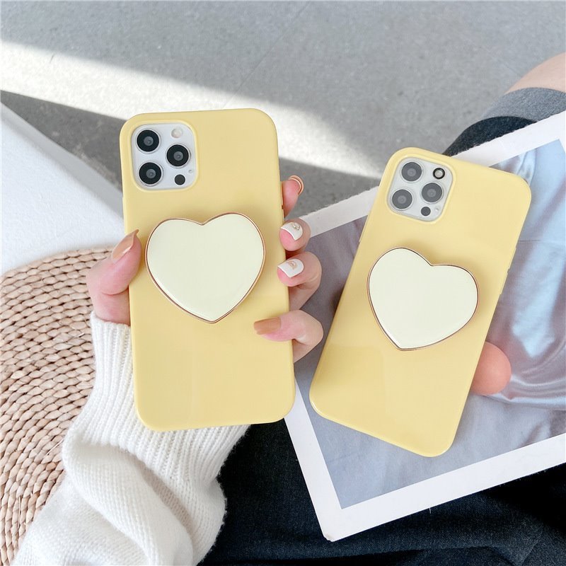 Mobile Phone Case Solid Color Silicone