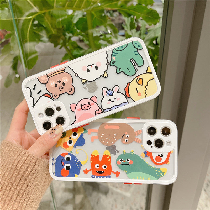 Cartoon Cute Girl Shatter-Resistant Silicone Phone Case