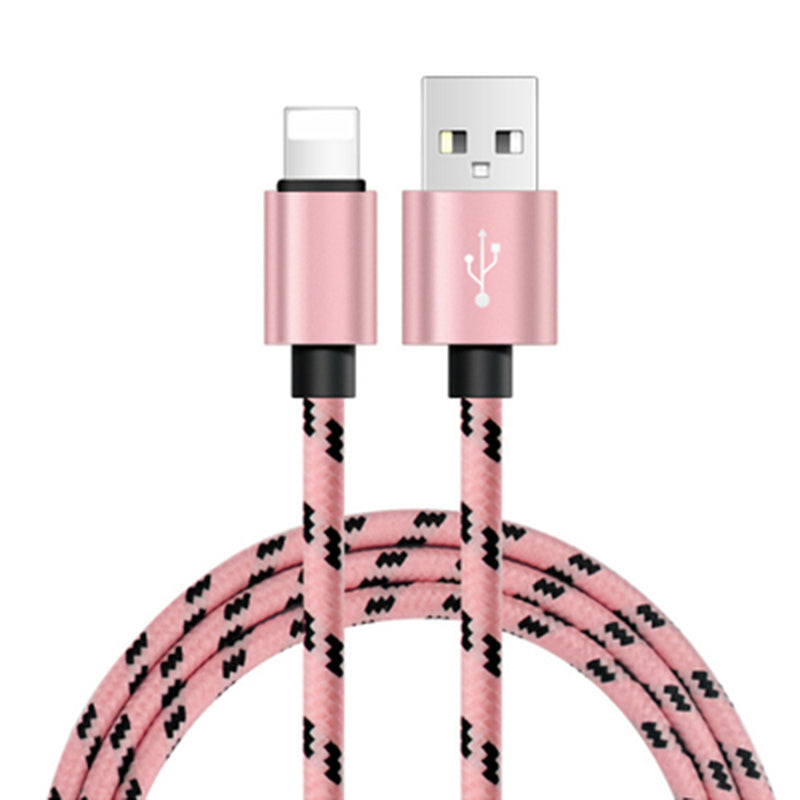 Nylon Braided Lattice Resistant Phone Data Cable Charging Cable