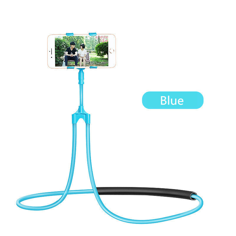 Hanging neck lazy mobile phone holder