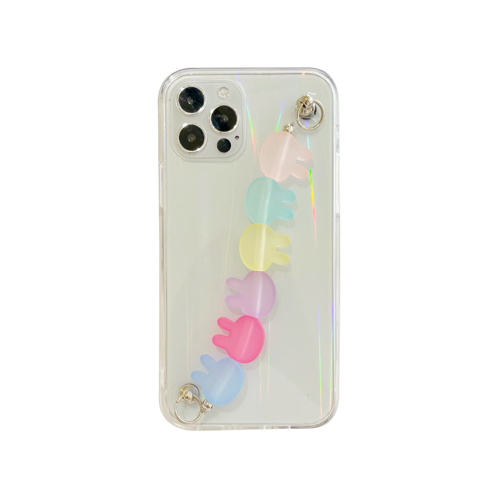 Compatible with Apple , Laser rabbit chain mobile phone case