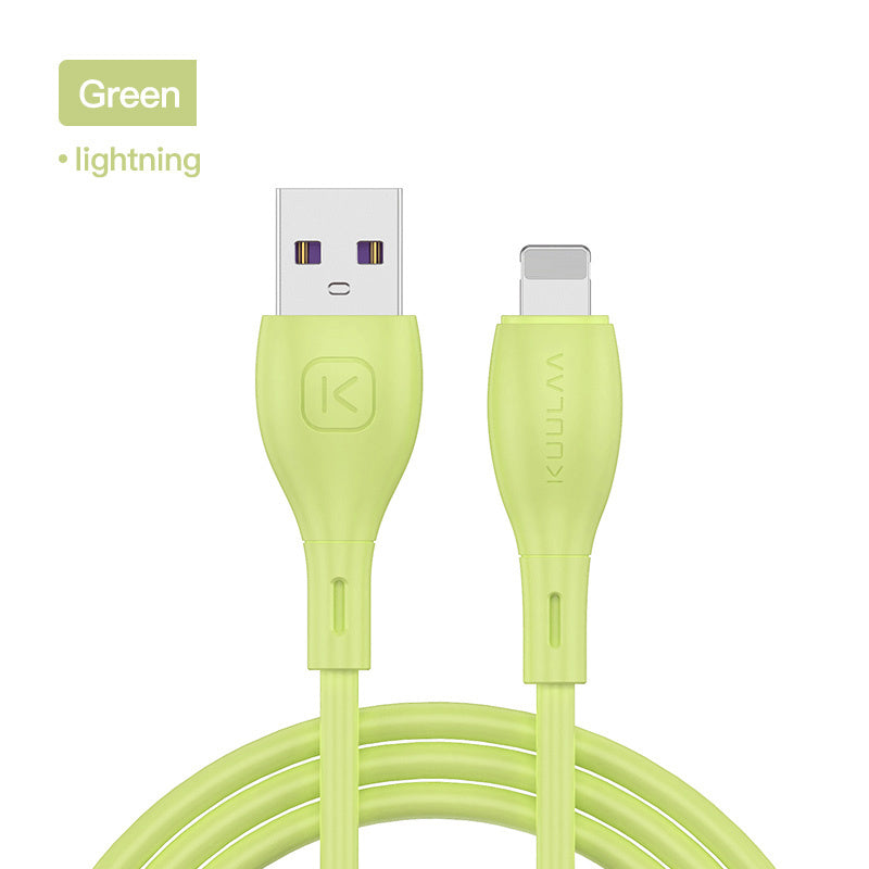 Macaron Liquid Silica Gel Data Cable For Apple