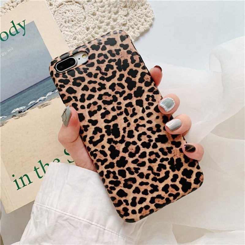 Stitching Leopard Print Phone Case