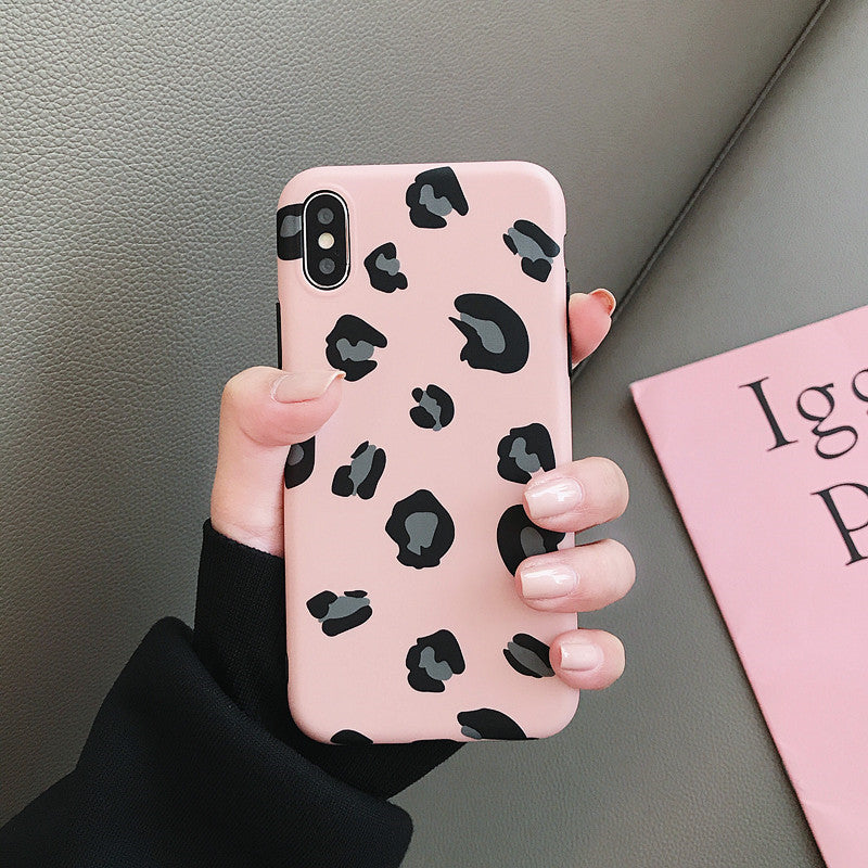 Stitching Leopard Print Phone Case