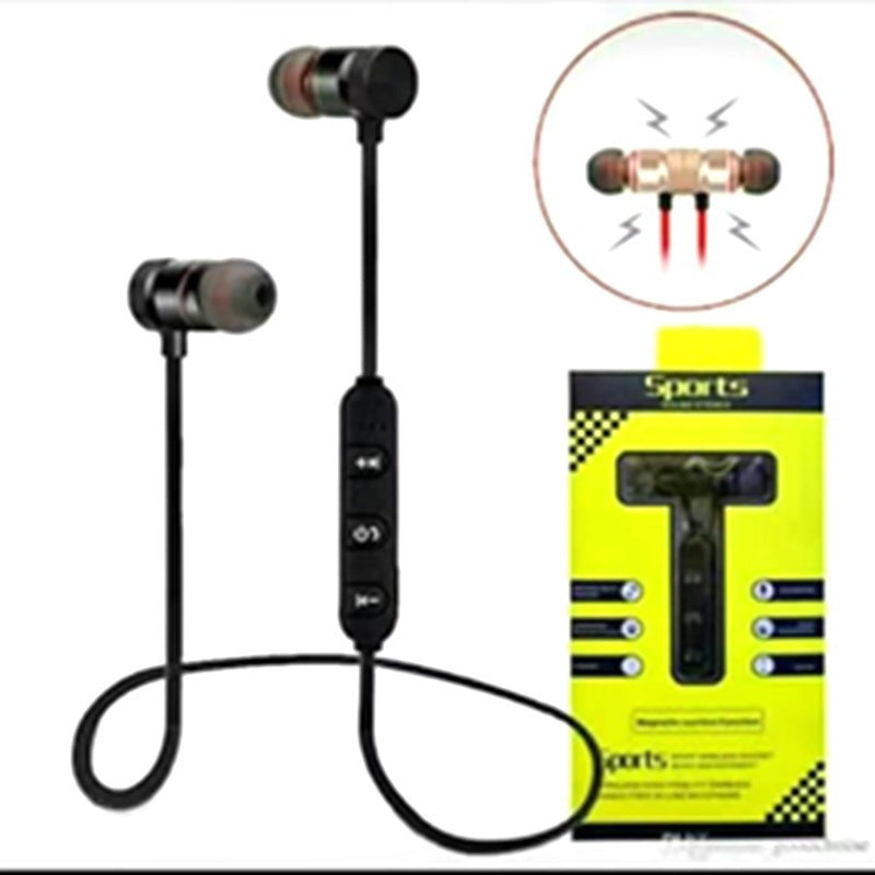 Sports Metal Magnetic Inhalation Earphones