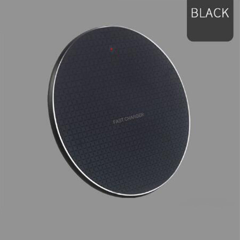 Round Mobile Phone Wireless Charger Ultra-thin 10w Aluminum Alloy