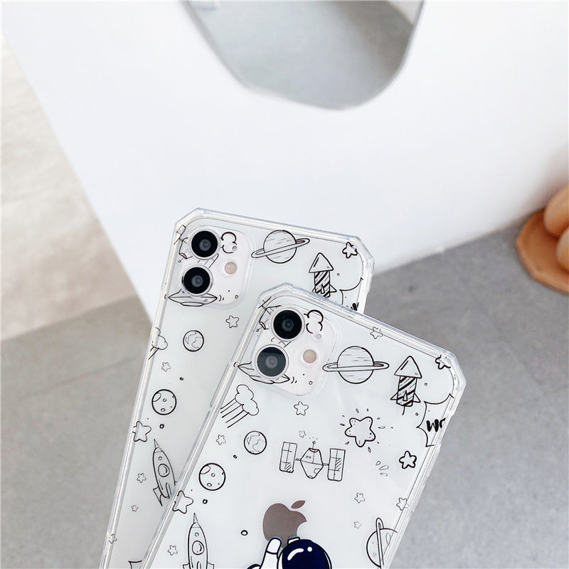 Side Cartoon Astronaut For Mobile Phone Case