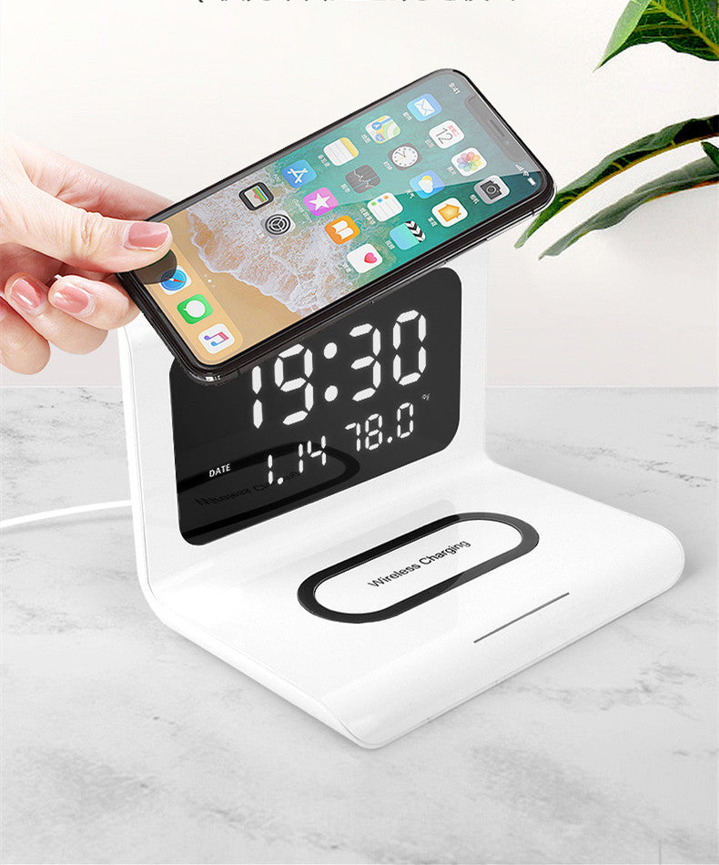 Wireless Charger Alarm Clock Creative Perpetual