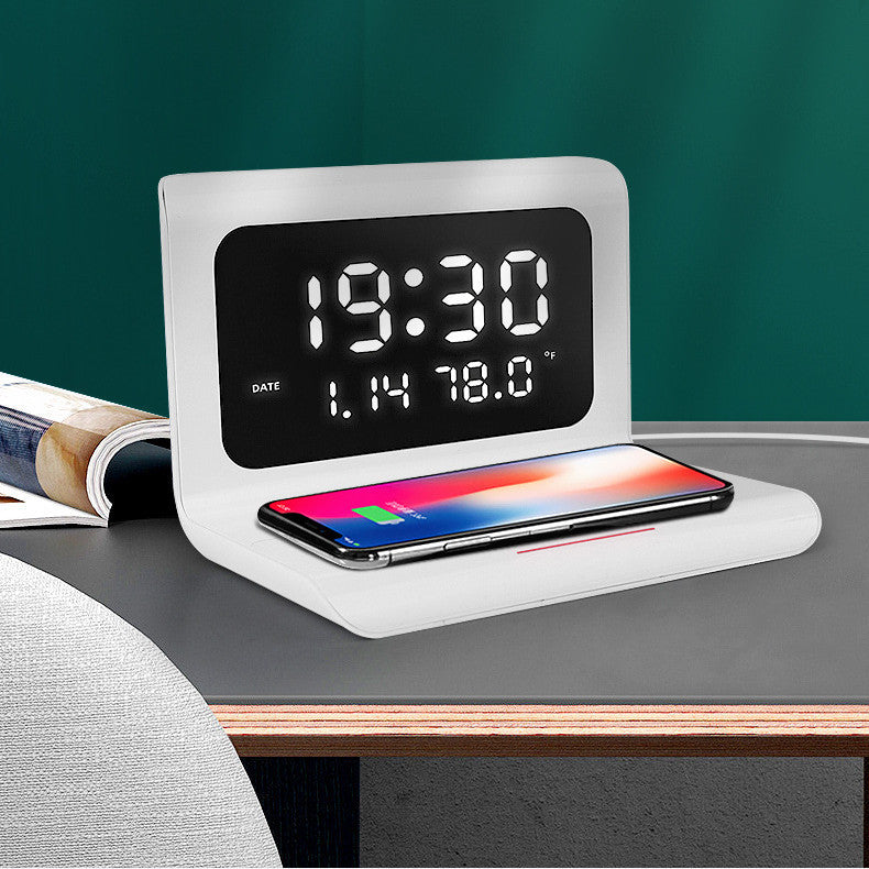 Wireless Charger Alarm Clock Creative Perpetual