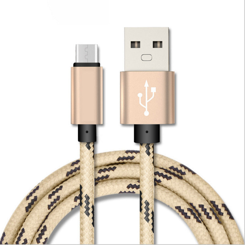 Nylon Braided Lattice Resistant Phone Data Cable Charging Cable