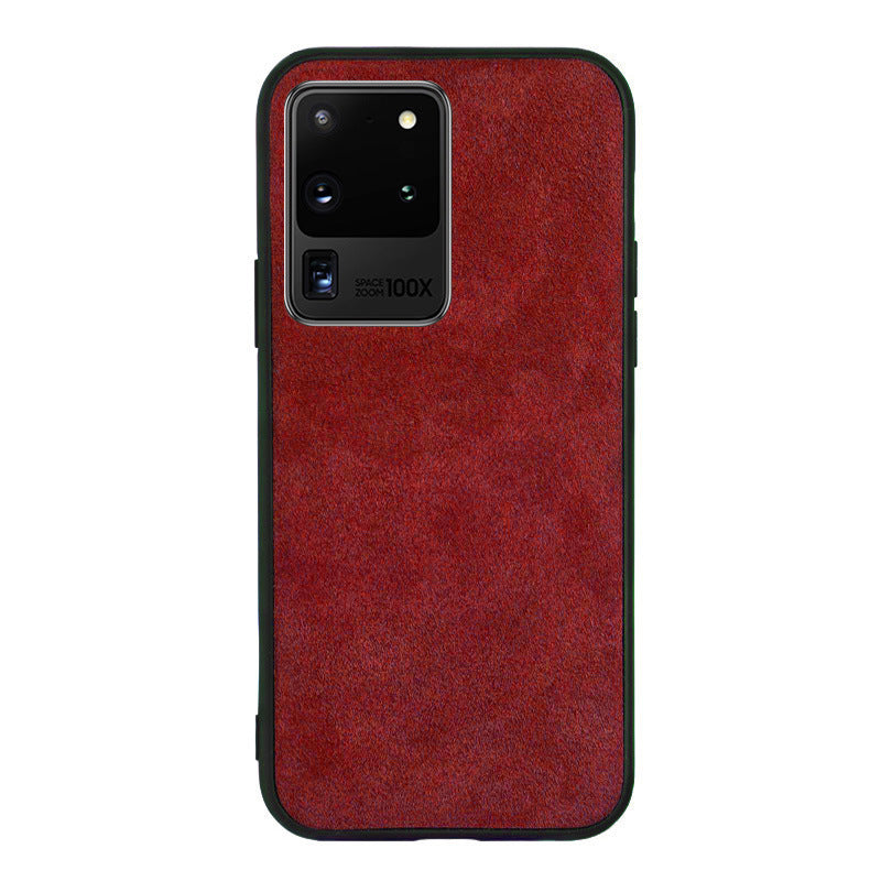 Turn over fur mobile phone case