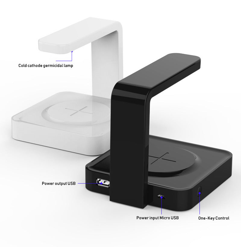 Wireless charging mobile phone sterilization artifact