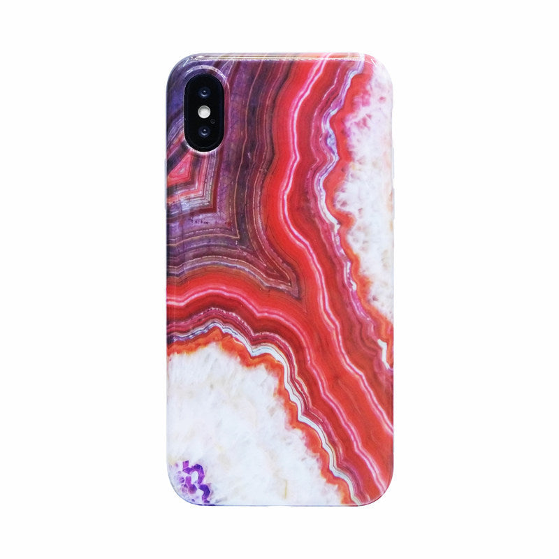 Marbled mobile phone case soft shell