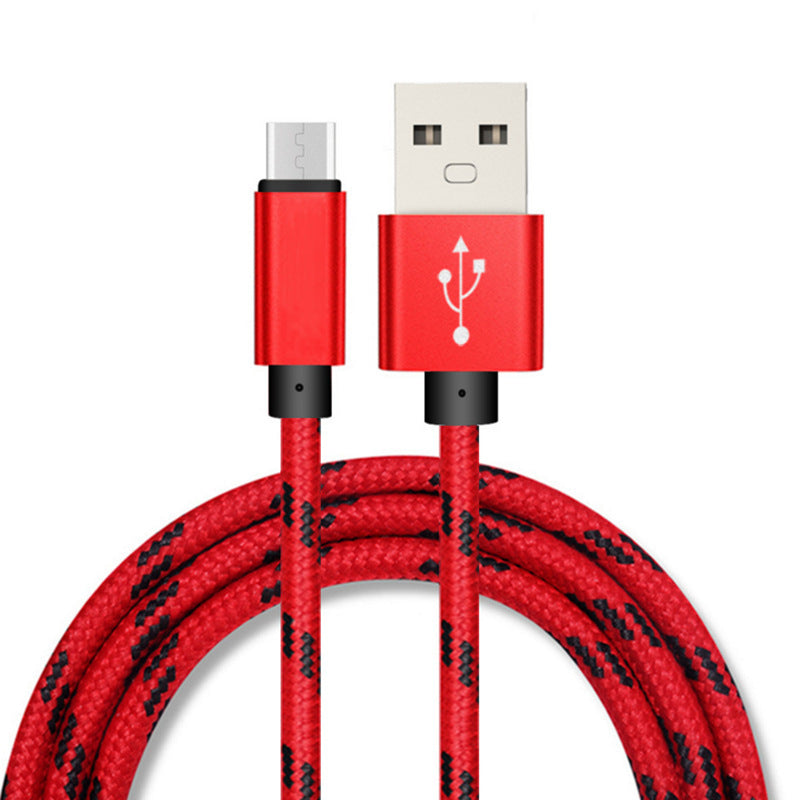 Nylon Braided Lattice Resistant Phone Data Cable Charging Cable