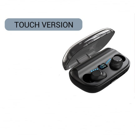 Stereo audio earphone with charging compartment