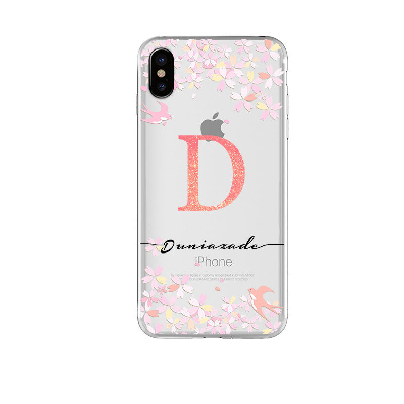 Soft shell letter mobile phone case