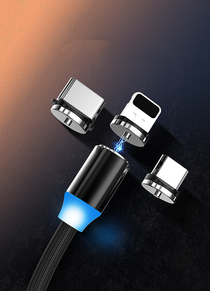 Magnetic cable with round head