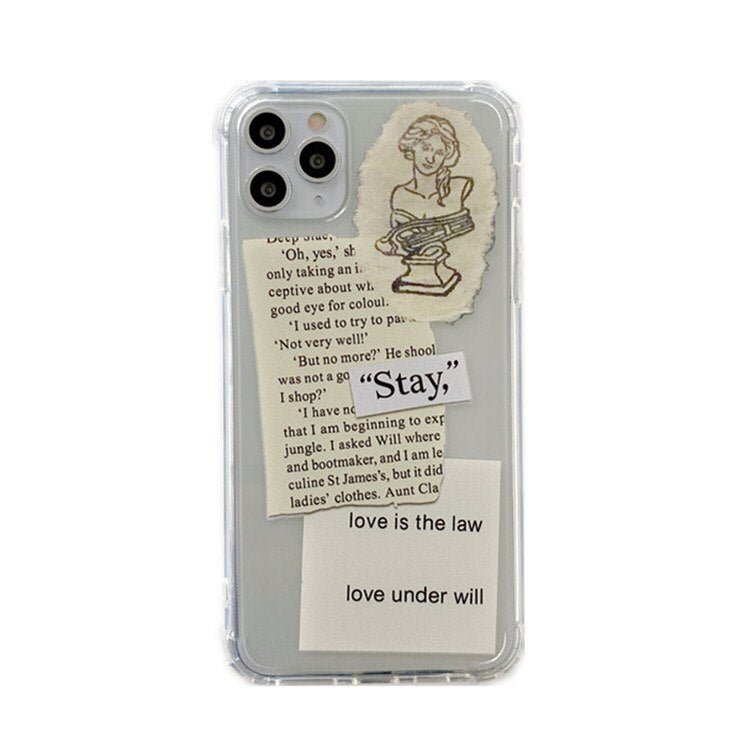 Personalized Label Transparent Applicable Mobile Phone Case