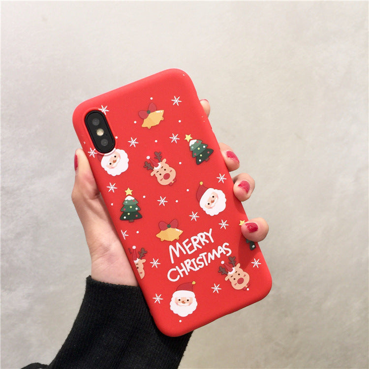 Scarlet Christmas silicone mobile phone case