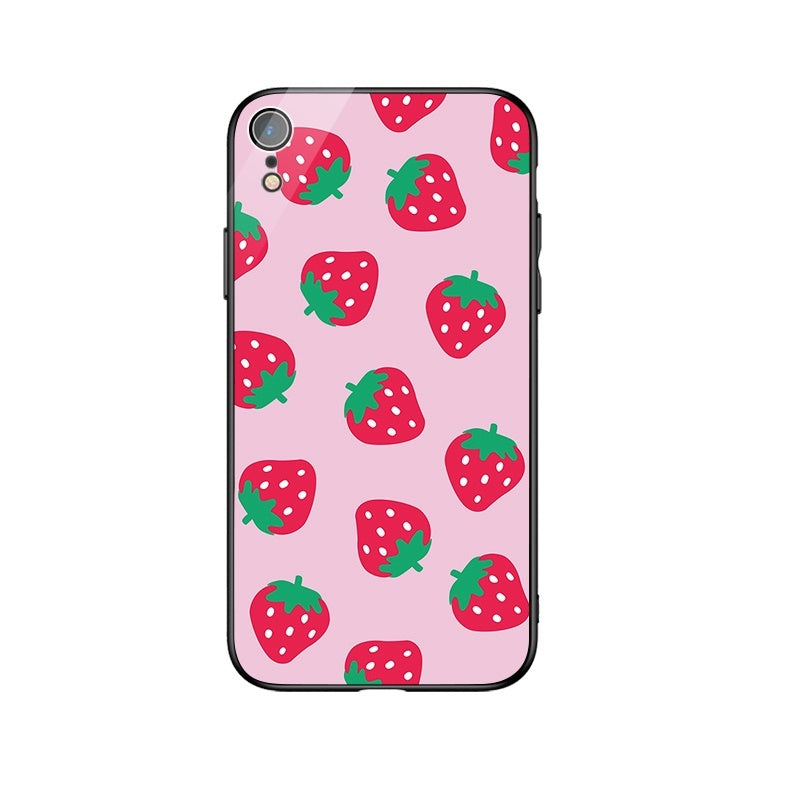 Pink strawberry cute mobile phone