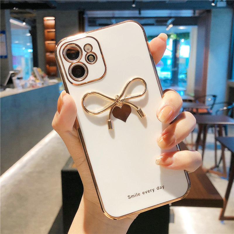 Mobile Phone Case Electroplating Creative Love Protective Cover