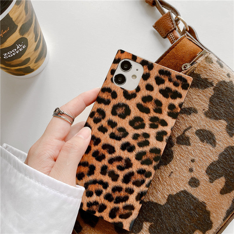 Square Animal Print Mobile Phone Case