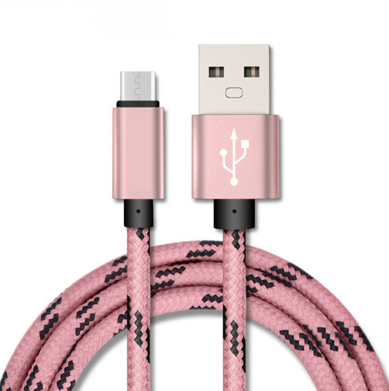 Nylon Braided Lattice Resistant Phone Data Cable Charging Cable