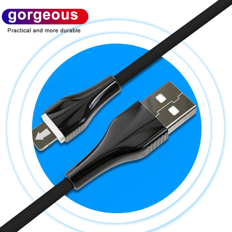 Aluminum Alloy Braided Mobile Phone Data Cable