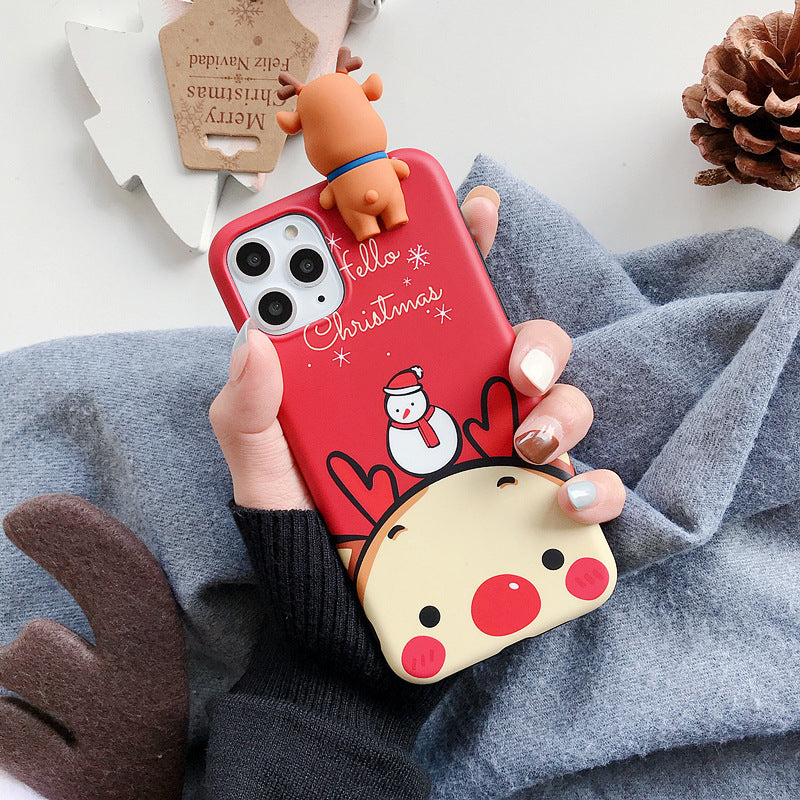 Snowman Elk's Christmas Mobile Phone Case