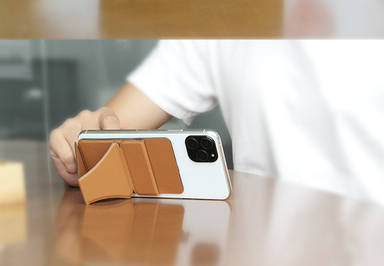 Invisible card phone holder