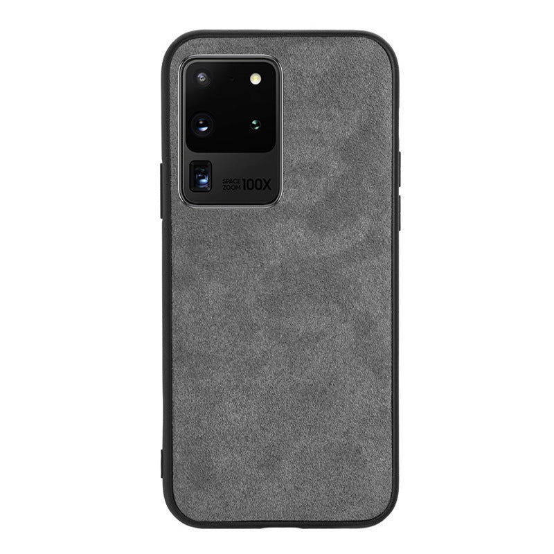 Turn over fur mobile phone case