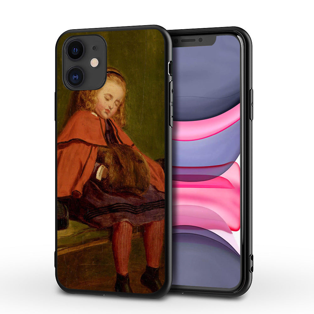 Compatible with Apple , Art painting mobile phone case