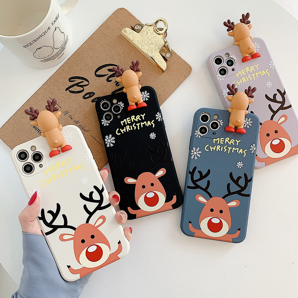 Christmas mobile phone case Christmas deer IMD soft shell