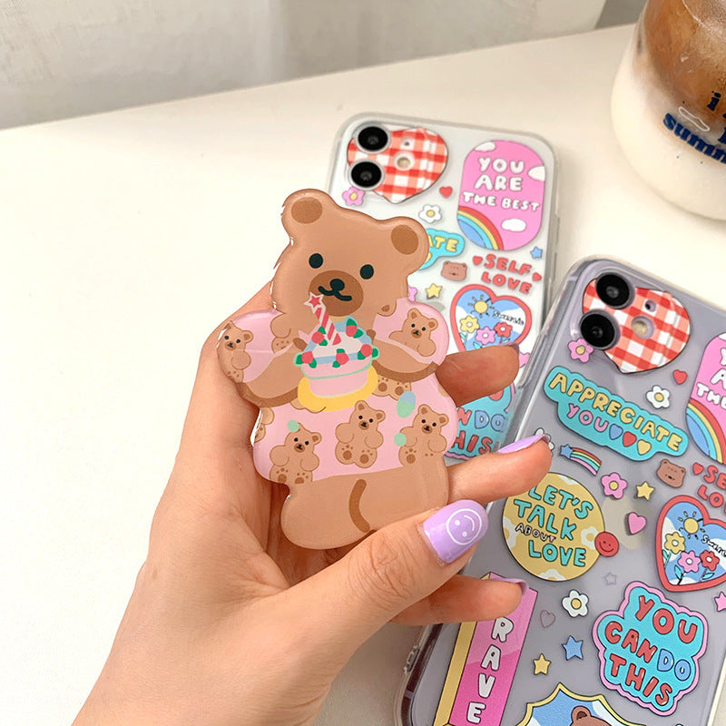 Mobile phone case bracket set